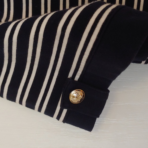 Tommy Hilfiger Navy/White Scoop Neck Cotton Dress. Size Large - Picture 3 of 8